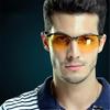 1Set Night Vision Glasses PC Frame Lenses No Prescription Day & Night Driving Yellow Unisex Daily Fashion Decorative Driving