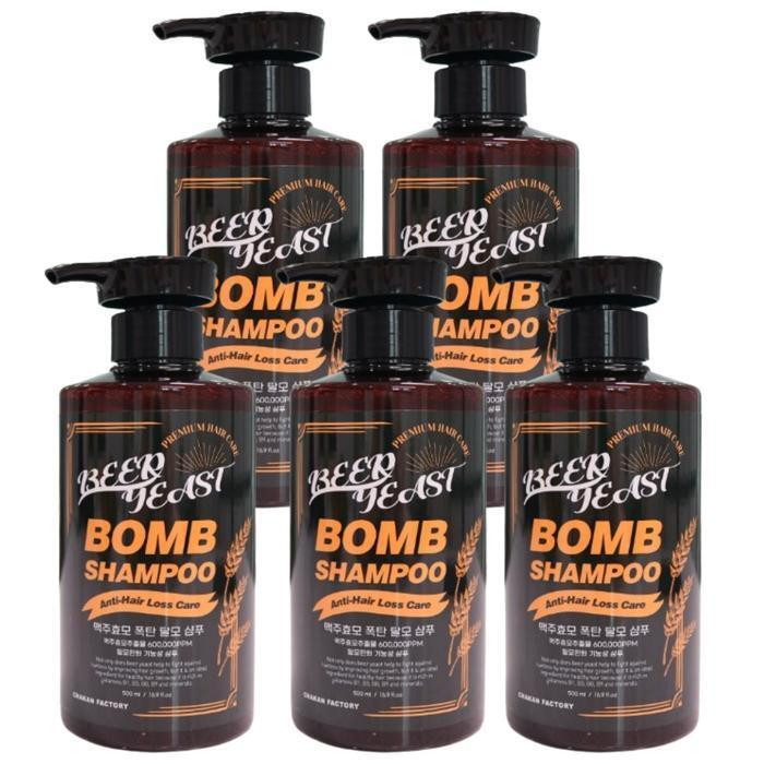 CHAKAN FACTORY Beer Yeast Bomb Shampoo 500ml x 5 (27759068)