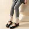 Baby Girls Leggings Lace Pants Kids Cotton Solid Ruffle Lace Children Tights Casual Pantyhose Trousers Spring Autumn