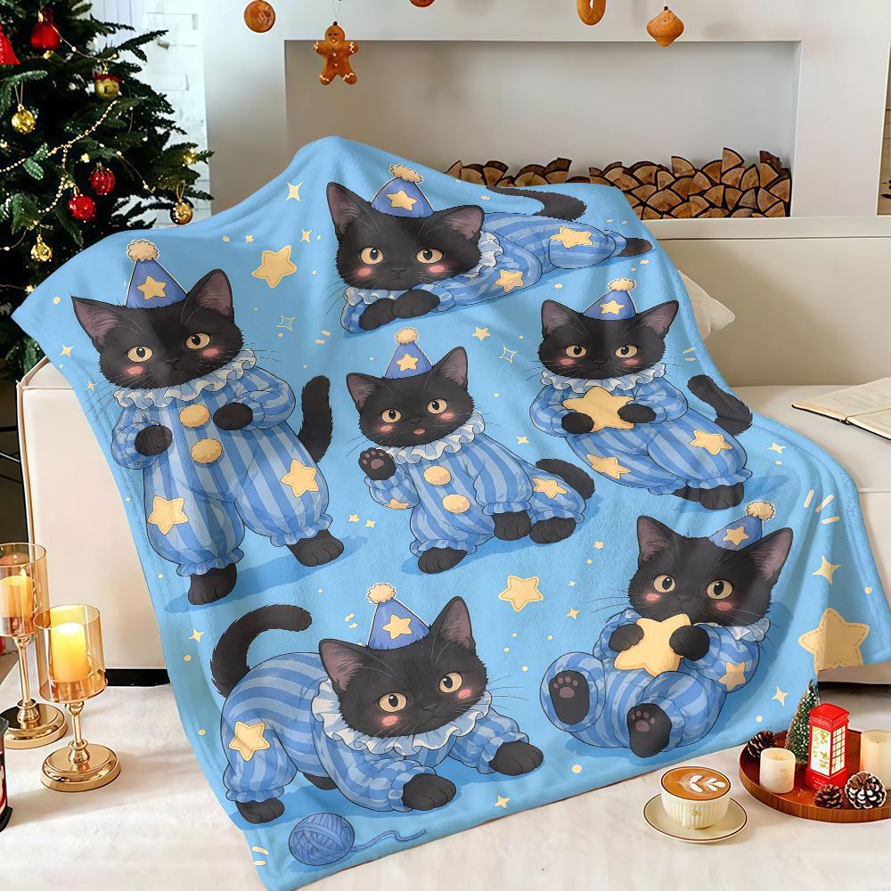 Forest Creatures Ultra-Soft Fluffy Flannel Blanket Super Cozy Lightweight Bed Blanket for Halloween Sofa Bed Christmas Decor