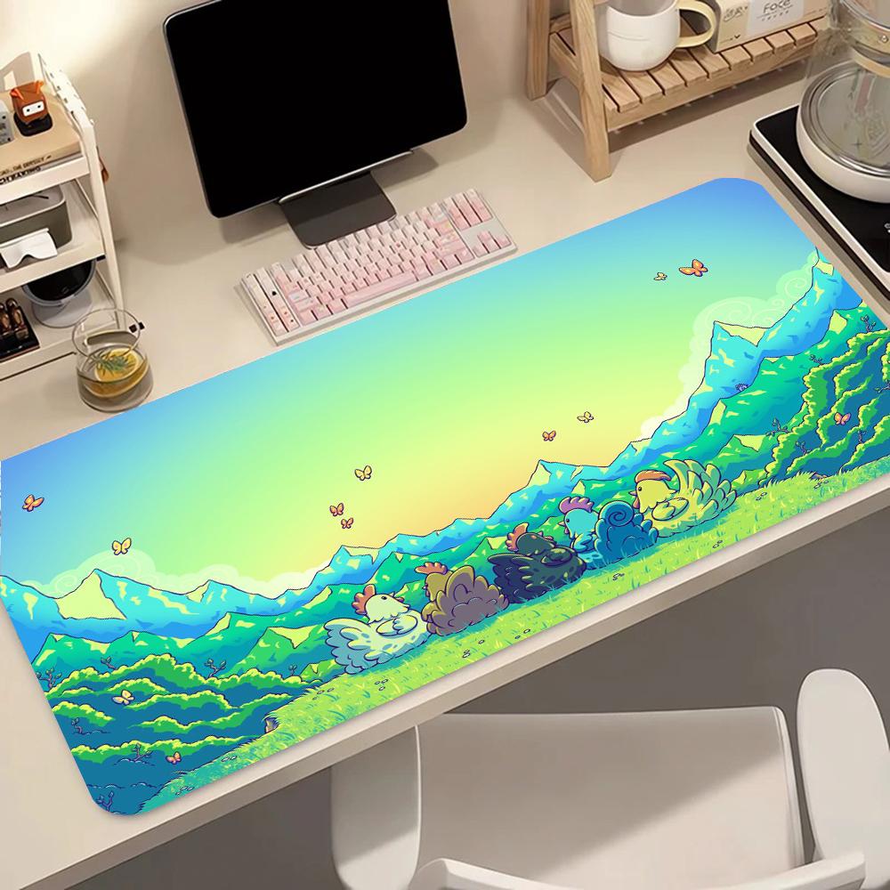 S-stardew Valley Pattern Game Mousepad Pad Rubber Mouse Mat Desk Gaming Non Slip Table Mat Gamer Cabinet Mousepad Keyboard Pad