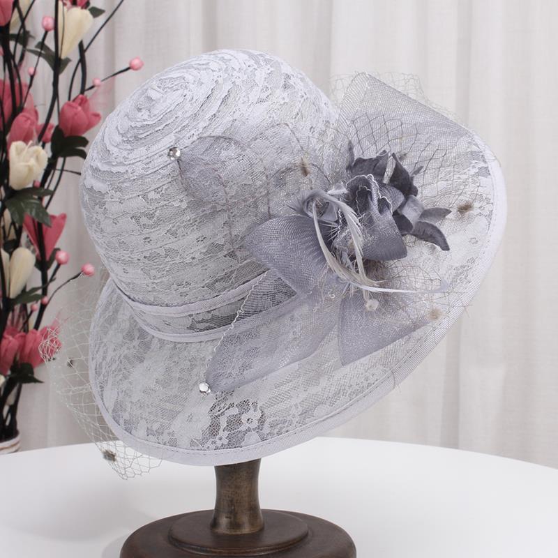 Vintage Summer Sun Hat with Bowknot - Fashionable Lace & Mesh Design, UV Protection, Perfect for Women's Outdoor Activities