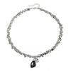 Irregular Cut Broken Silver Geometric Necklace Personalized Minimalist Fashion Jewelry Accessories
