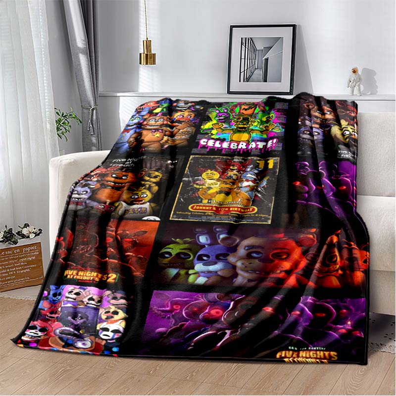3DTerror FNAF-Five-Nights At Freddys Printed Blanket Home Flannel Comfortable Warm Sofa Bed Portable Children Adult Gift Blanket
