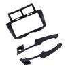 Panel Frontal para Radio Estéreo 2DIN para Coche, Panel de Marco para Salpicadero, Reemplazo para Yaris Vitz Platz 2005‑2011 Negro