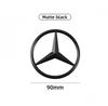 Zrvmt3 2025 Hot 90mm ABS Chrome Black Logo Mercedes Emblem Rear Star Badge For Mercedes Benz W203 W206 W212 X253 W167 W166 W247 C E GLA