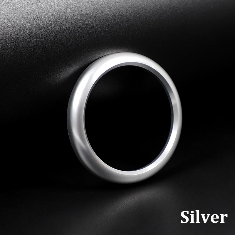 For Porsche Cayenne MACAN 718 911 Panamera Aluminium Alloy Clock Compass Stopwatch Decoration Ring Sticker Car Accessories