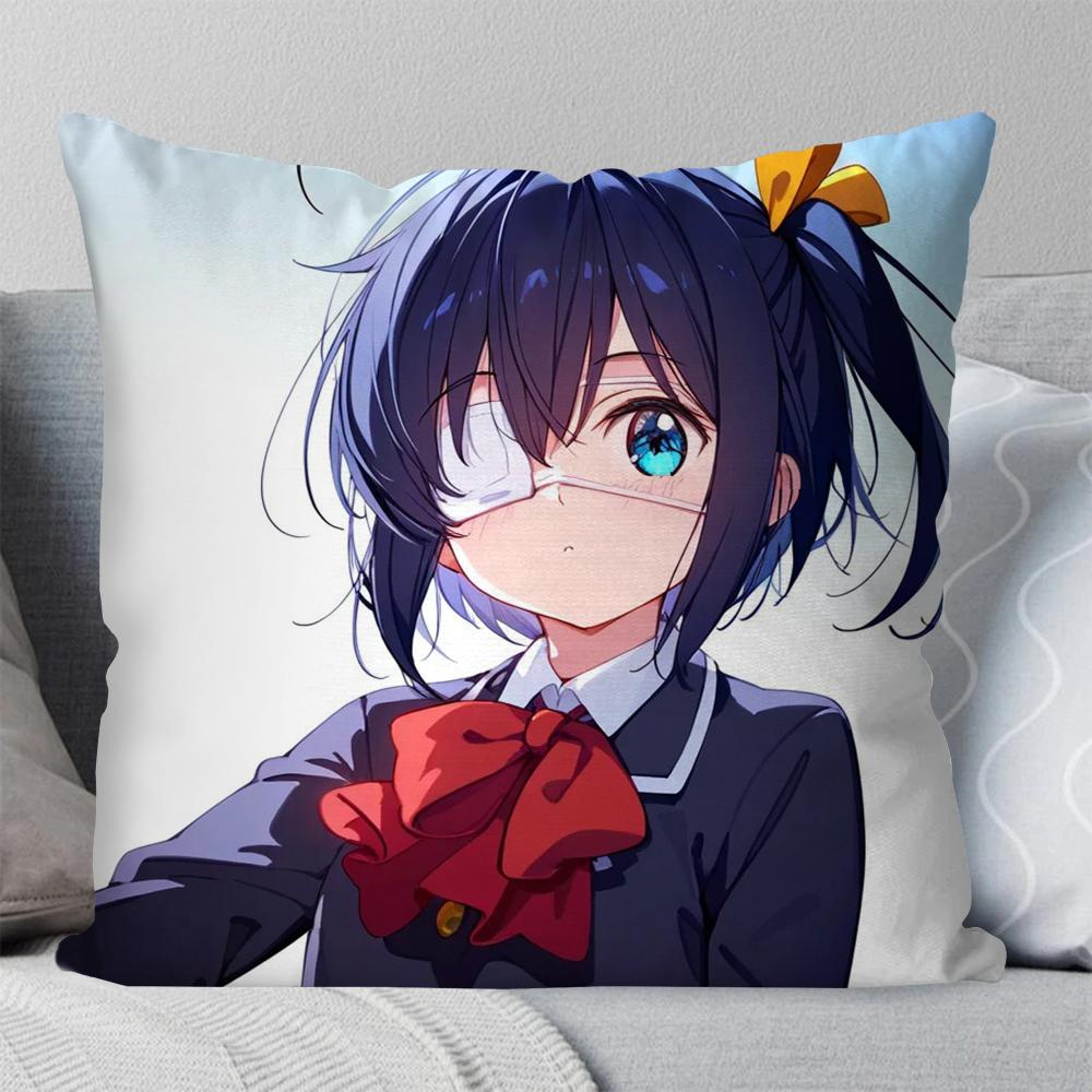 1Pc Takanashi Rikka Animation Take On Me Pillow Case Square Pillowbedroomsofaleisurecomfortcar Living Room Home Decoration 40X40