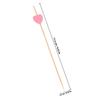 100Pcs Heart Decor Bamboo Fruit Picks Sturdy Wooden Cocktail Skewers Disposable for Party Appetizers Desserts Fruit Picks