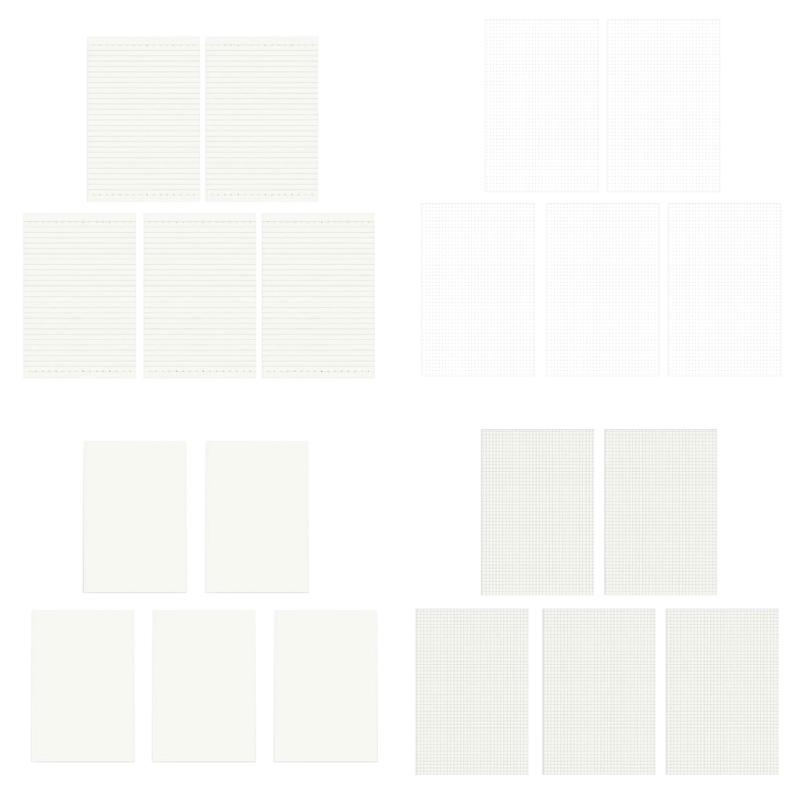 5Pcs Basic Notebook Journal with 60 Pages Unlined/Dotted/Gridde/Lined Softcover Notepads for Drawing Writing Mind Map