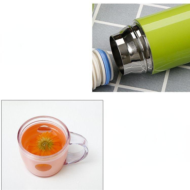 Thermos Cup 500ml/600ml Vacuum Flasks Portable Stainless Steel Thermos Cup Water Bottle Travel Tea Mug Office Thermos Cup
