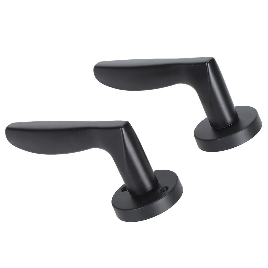 Door Lever Lock Professional Mute Pure Copper Core Elegant Stylish Door Lever Handle Lock for Bedroom Room Office Black