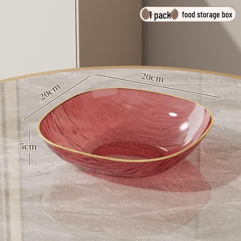 Light Luxury Gold Rim Fruit Plate