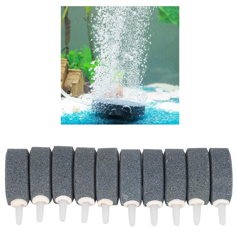 10pcs Fish Tank Air Bubble Stone Aerator Pond Pump Disk Aquarium Pump Hydroponic Oxygen Plate