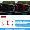 Real Carbon Fiber Car Accessories Trim Red Cover Soft Sticker For Chevrolet Trailblazer 2002 2003 2004 2005 2006 2007 2008 2009