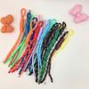 Spot Color Hand-Woven Rope Lanyard Pendant Trendy Color Nylon Rope Bag Keychain Pendant High Sense