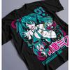 2026 Summer New Style # Hatsune Miku # Cyberpunk Style Cartoon Fan Street Fashion Large Loose Cotton T-shirt