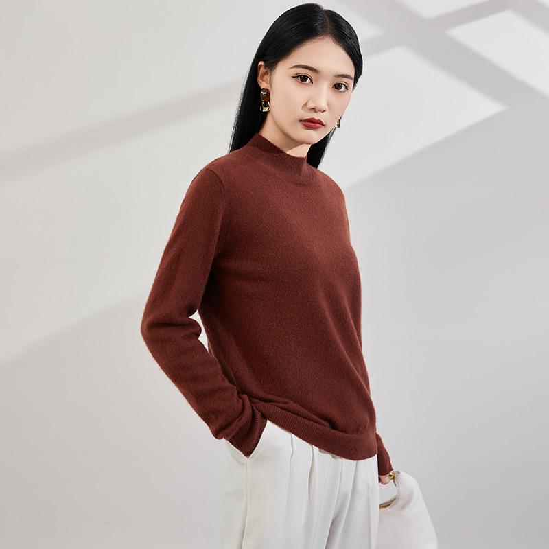 Women's Loose Cashmere Sweater - 2025 Autumn/Winter Fashion, Round Neck, Long Sleeve Knit Pullover.