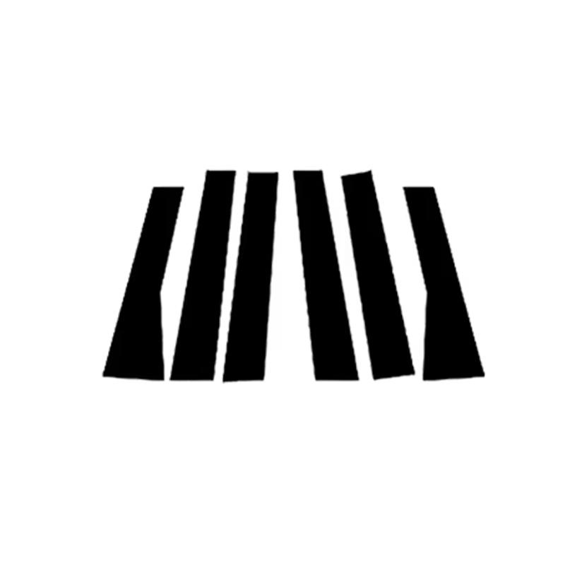 

6 шт. Накладка на окно автомобиля для Mitsubishi Pajero Montero Shogun Sport 2016~2024 BC, стойки колонны, наклейки на дверь, аксессуары чёрный