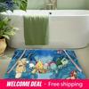 Pokemon Cute Characters Sleeping Hammock Print Non-slip Doormat, Soft Absorbent Floor Rug for Home Decor