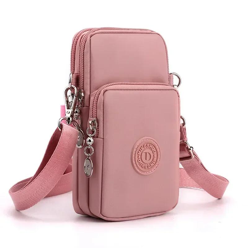 Neue Damen-Handytasche aus Nylon, Handytasche, Münzgeldbörse, Riemen, Umhängetasche, kleine Umhängetaschen für Damen, Geldbörse, Reisegeldbörse
