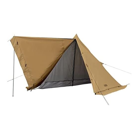 DOD Musha Tent for 1 Person Solo Tent Made of TC Material Resistant to Sparks T1-819-TN/BK/KH