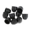 20pcs M6 10x13mm Black Dome Bolt Nut Protection Caps Cover Hexagon Screws