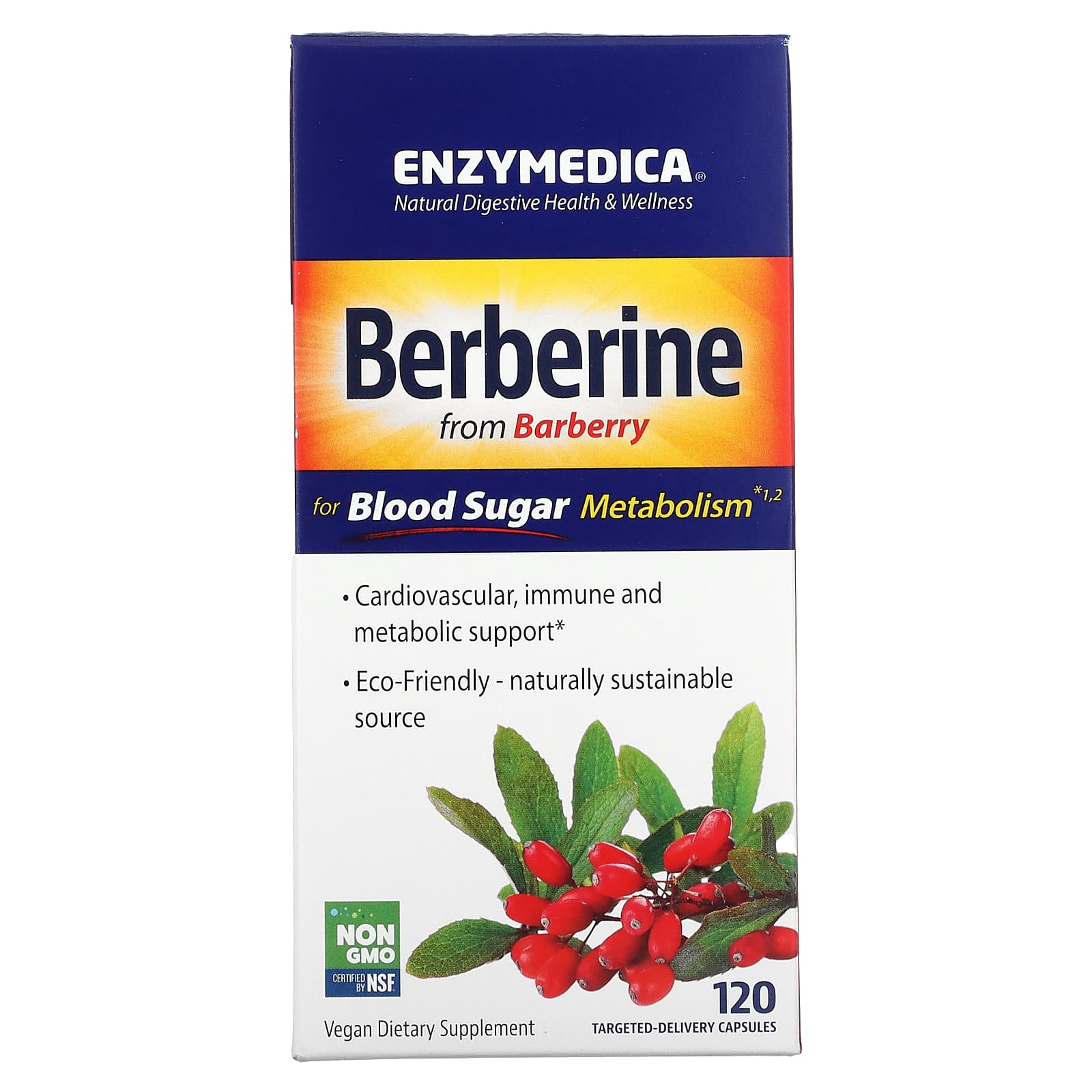

Berberine, Targeted Delivery Capsules 120 Tablets
