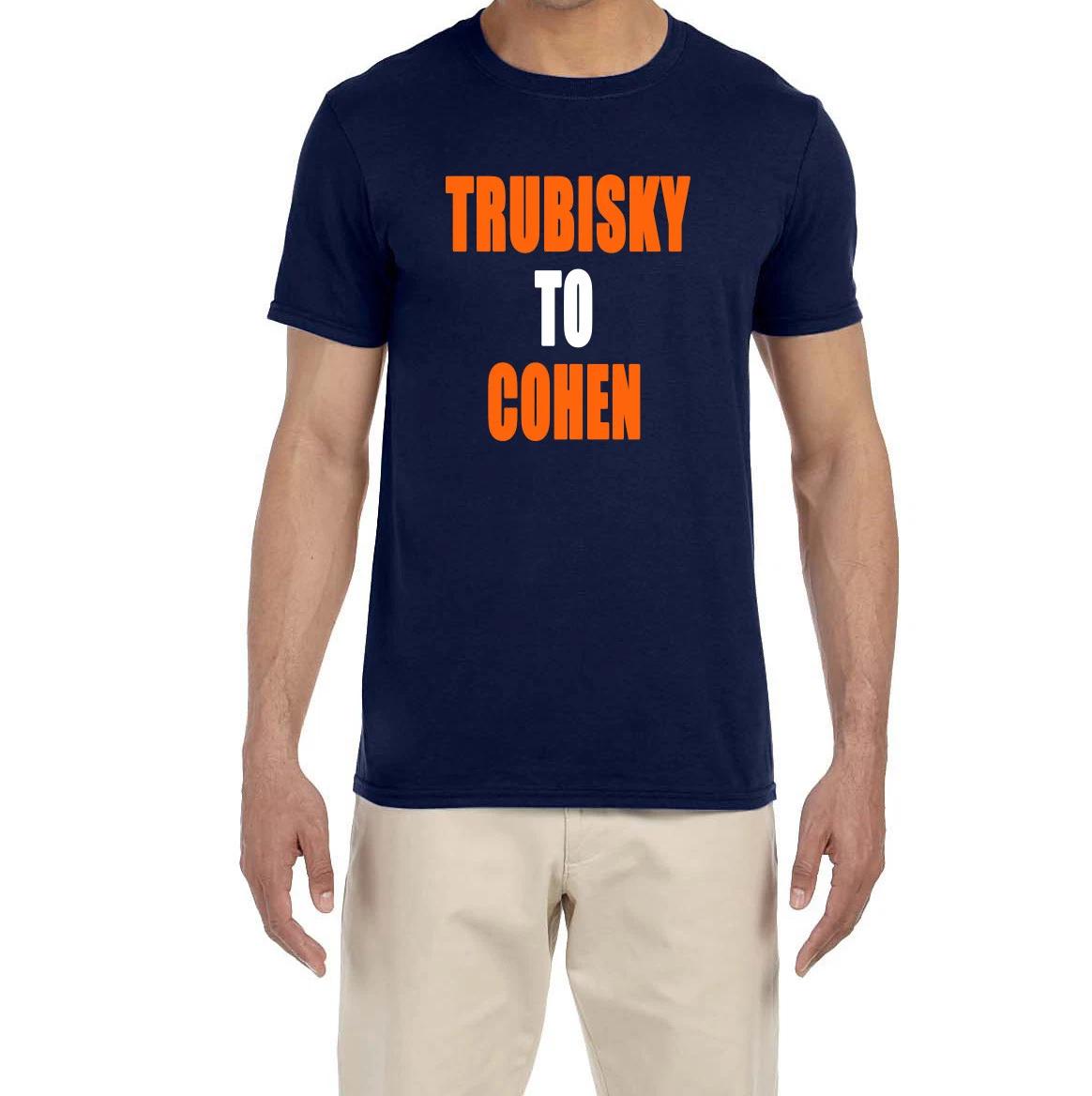 Chicago Bears Mitchell Trubisky To Tarik Cohen T-Shirt XXXXL