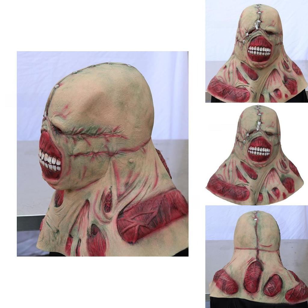 Haunted House Latex Mask For Adults With Scary Ghost And Monster Features