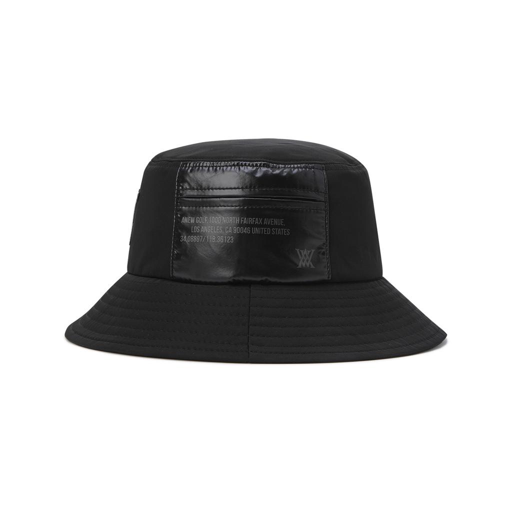 ANEW GOLF Uni Lettering Bucket Hat_Bk