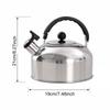 Large Capacity Portable Whistling Kettle for Tea And Coffee, Induction Hobs.