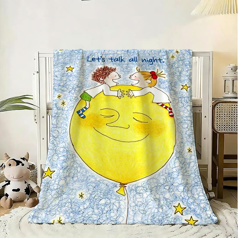 Coco and Wondrous Gang anime Throw 240g Flannel Blanket Lightweight Soft Skin-friendly Summer Thin Throw Blanket 75x90cm