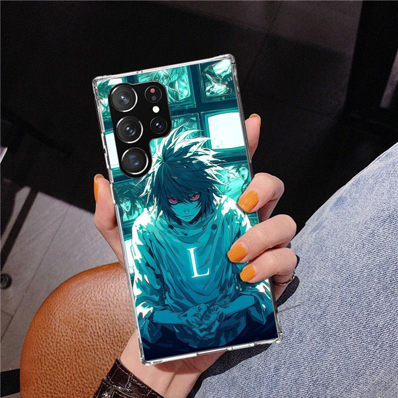 N-Note D-Death L Lawliet Phone Case For Samsung Galaxy S24 S25 Edge S26 Ultra S23 S22 S21 Plus S20 FE + Personalized Print Cover