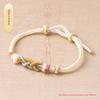 No Self-Woven Bracelet Tied Peace Buckle Lucky Beads Couple Red Rope Men's and Women's Birth Year Easiest for Match Carrying Strap Gift