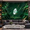 Wall Hanging Tapestry Custom NameIreland Rugby Pattern Personalized Printed Fabric Wall Decor
