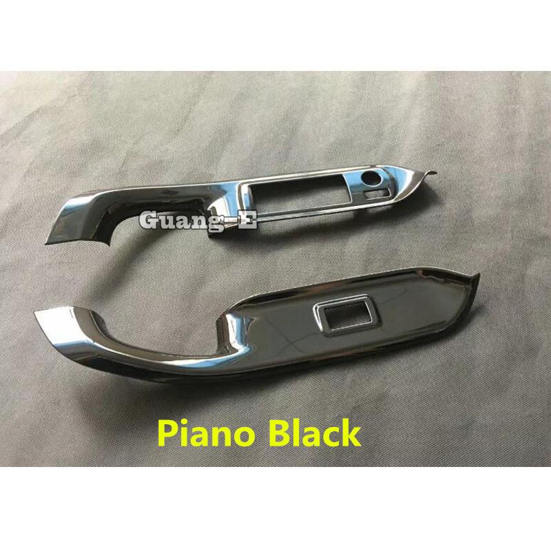 Sticker Front Door Window Glass Panel Lift Switch Button Frame For Toyota Noah Voxy 80 Series 2015 2016 2017 2018