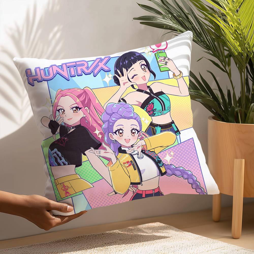 KPopS D-Demon H-Hunters Pillow Case Plush Fabric Soft  Pillowcase Double Sided Print Cushion Cover Household Gifts