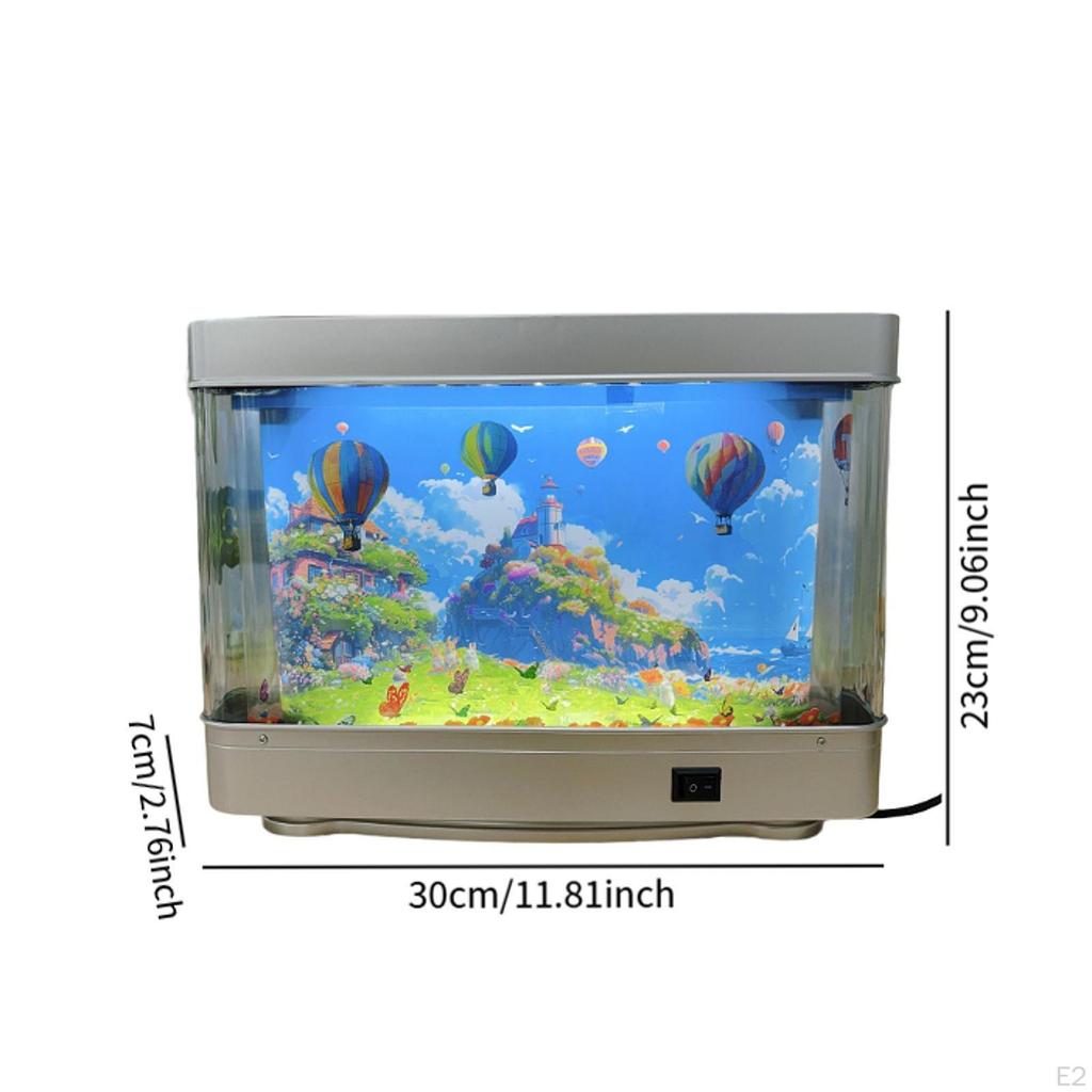 Artificial Aquarium Lamp Fake Landscape for Kids and Adults Desktop Mood LED Night Light