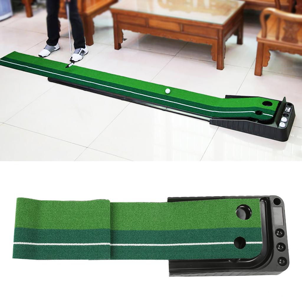 Indoor Green Grass Golf Putting Mat Ball Return Golf Practice Mat Training Equipment
