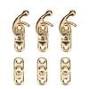10pcs/Set Vintage Iron Buckle Horn Locks Clasp Hook Jewelry Box Padlocks