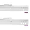 Drawer Slide Set 12 pcs White 350 mm Steel