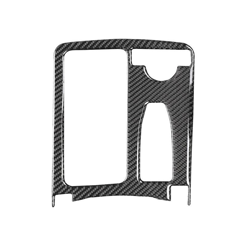 Auto Styling Carbon Fiber Multimedia Handrest Panel Covers For Mercedes Benz W204 W212 C Class E Class Interior Car Accessories