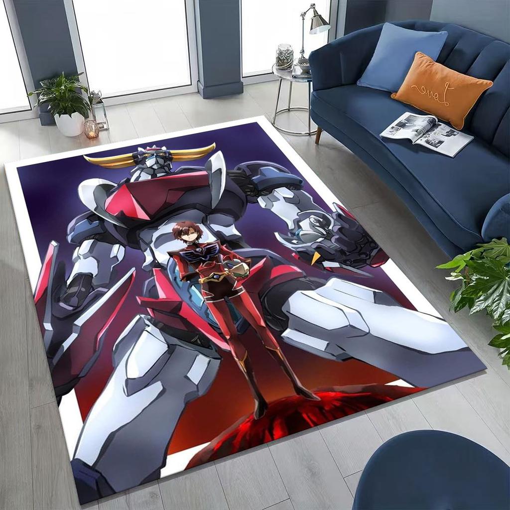 2026 New UFO Robot Grendizer U Cartoon Rug for Bedroom Living Room Sofa Home Doormat Decor,Large Kids Play Non-slip Floor Mat