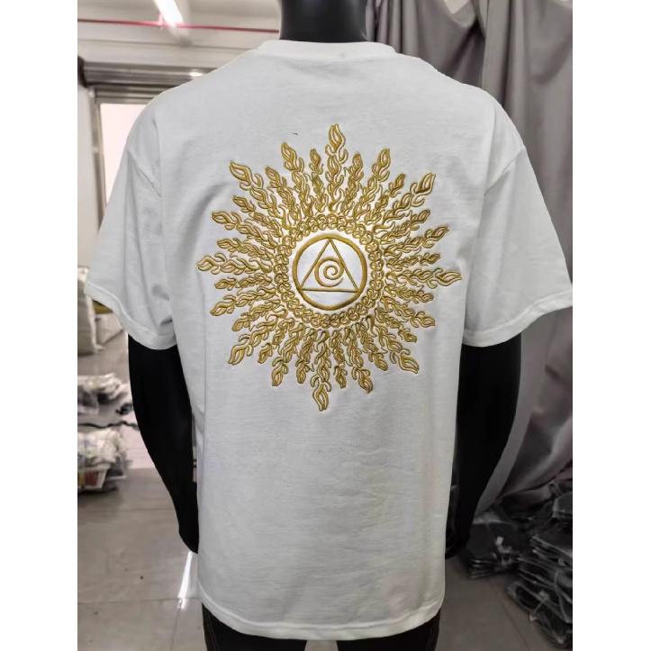 

Летняя мужская американская повседневная универсальная футболка с принтом, свободный модный мужской топ с круглым вырезом 2XL белый