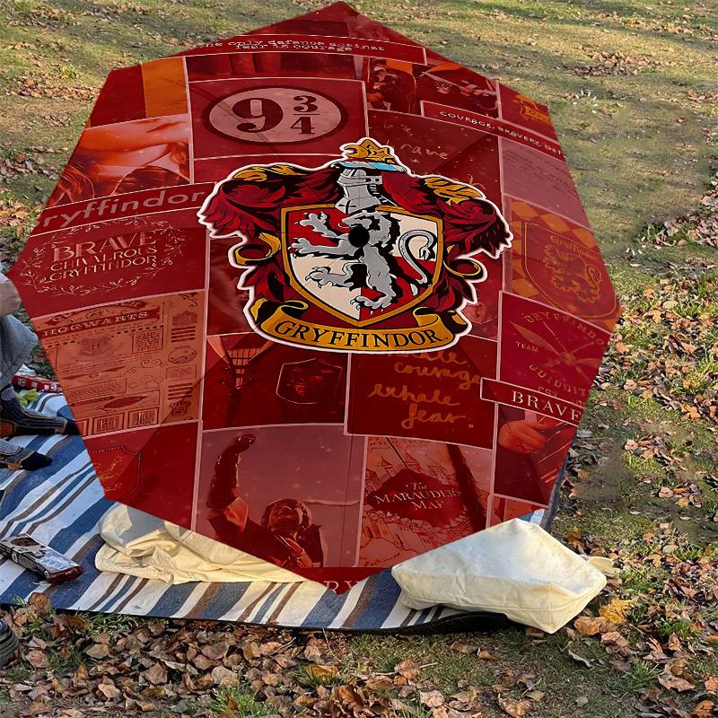 1PC Gryffindor Brave Umbrella-8-Rib Reinforced, Automatic Open, Lightweight & Durable, Cute Fashion Accessory for Outdoor, D2674