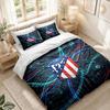 Bedding Set 1 Duvet Cover 2 Pillowcases Atletico Madrid Print Bedroom Home Decoration