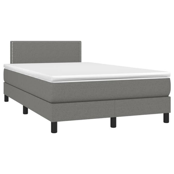 VidaXL Sommier à Lattes de Lit avec Matelas, Lit Rembourré, Lit Double, Lit Adulte de Chambre à Coucher Intérieur, Moderne, 3269717