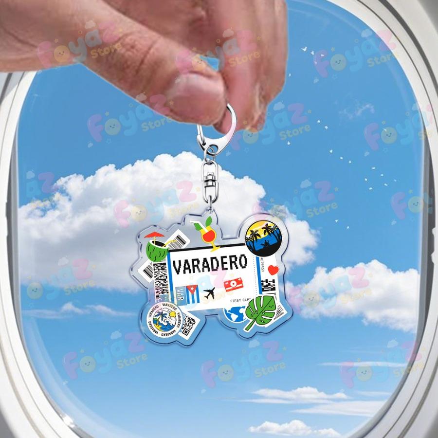 

Retro Traveling Plane Keychain Accessories Bag Charms New York Mexico Womens Music Keyrings Jewelry Fans Freinds Gift