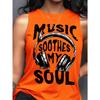 European and American Fashion Versatile Printed Women's Vest